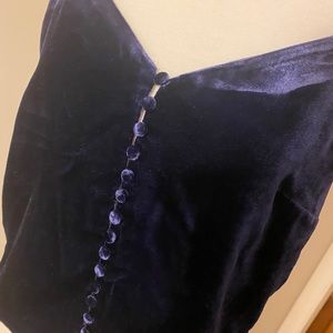 MADEWELL Navy Velvet Top